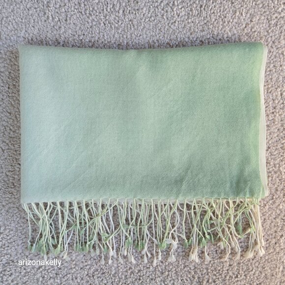 John  Hanley Accessories - John Hanley 100% Wool Lightweight Scarf Gradient Green